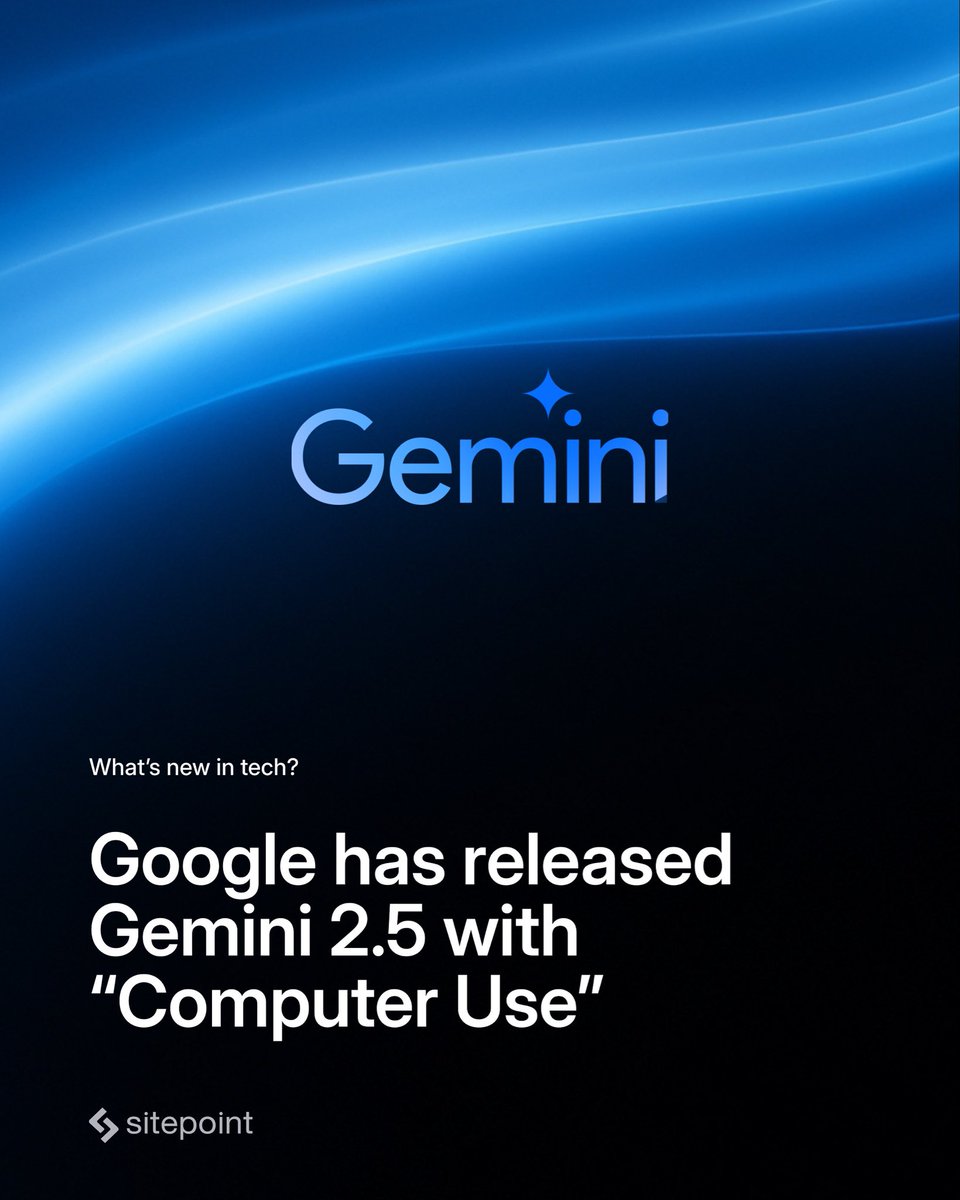 Gemini can now control interfaces like a human:
open pages, click buttons, type text, and even auto-test UI elements.
In short, it’s AI that works inside your computer, not just in chat.
🎯 Officially available in preview via Gemini API, AI Studio, and Vertex AI.

#Gemini