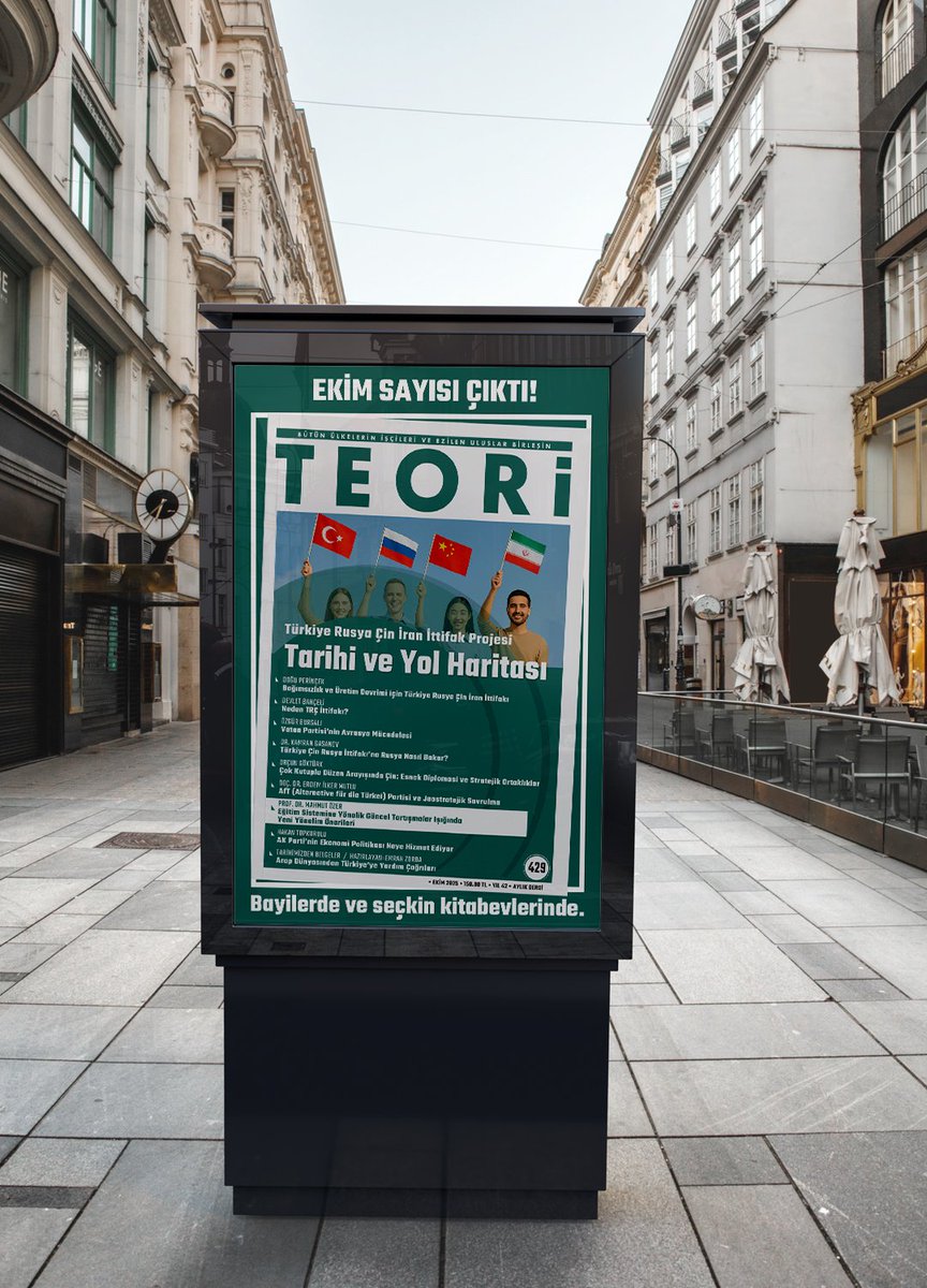 📢Ekim sayımız ÇIKTI!
•Türkiye Rusya Çin İran İttifak Projesi: Tarihi ve Yol Haritası•

✓Doğu Perinçek
✓Devlet Bahçeli
✓Özgür Bursalı
✓Dr. Kamran Gasanov 
✓Orçun Göktürk
✓Doç. Dr. Erdem İlker Mutlu
✓Prof. Dr. Mahmut Özer
✓Hakan Topkurulu
✓Emrah Zorba