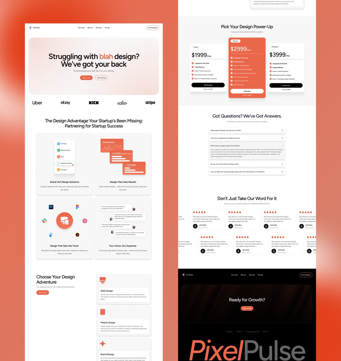 ✨Giving away PixelPulse - a premium Design Agency Framer template completely for FREE!

How to get it?

1. Comment "PIXEL"
2. Follow me (so I can DM you)
3. RT (so more people see this)