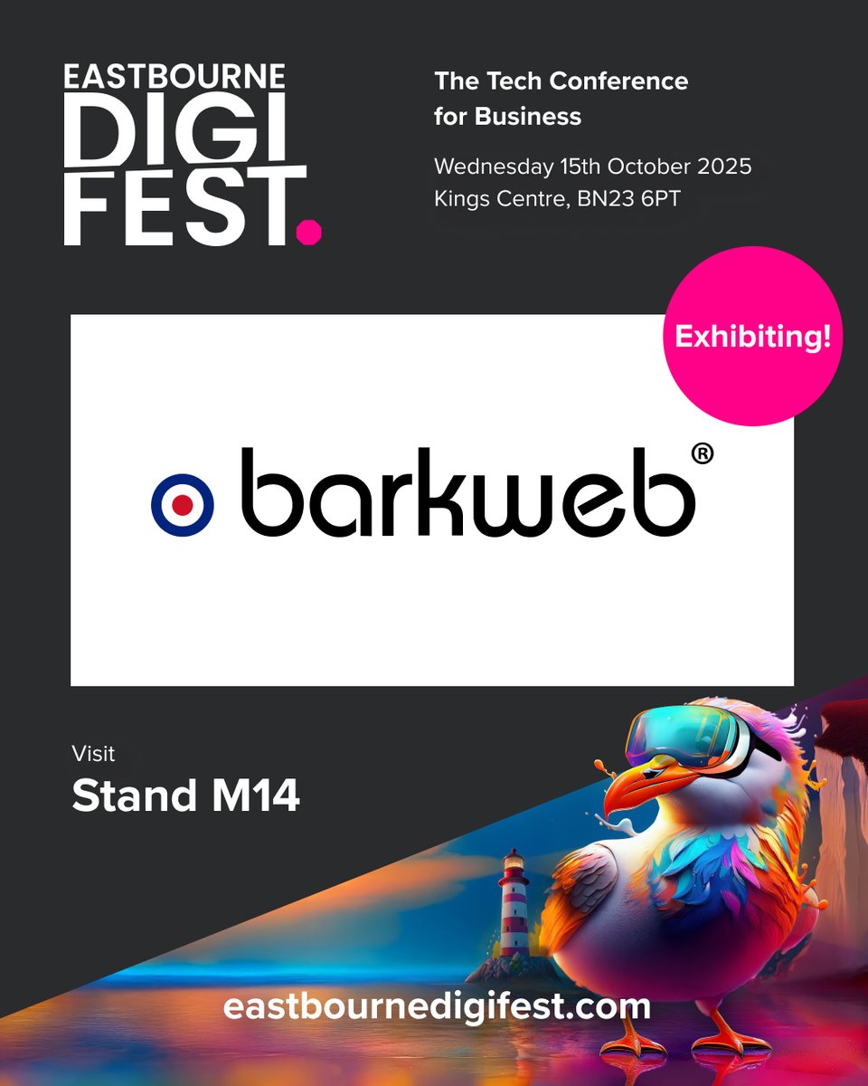 🌐We’re excited to be exhibiting at Eastbourne DigiFest on 15th Oct! A day of digital innovation, tech insights &amp; networking with local businesses👉 eastbournedigifest.com. Visit us on Stand M14 for exclusive offers #DigiFest #Digital #Tech #Eastbourne #Sussex #DigitalAgency #AI