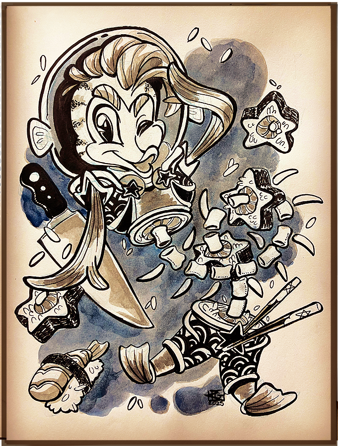 DAY 07- Starfish
To sashimi and beyond! ⭐️

#inktoberday7 #inktoberday7starfish #inktoberday7starfish2025 #inktober2025 #inktober #kozispoonart #kozispoon #kozispoonartsu