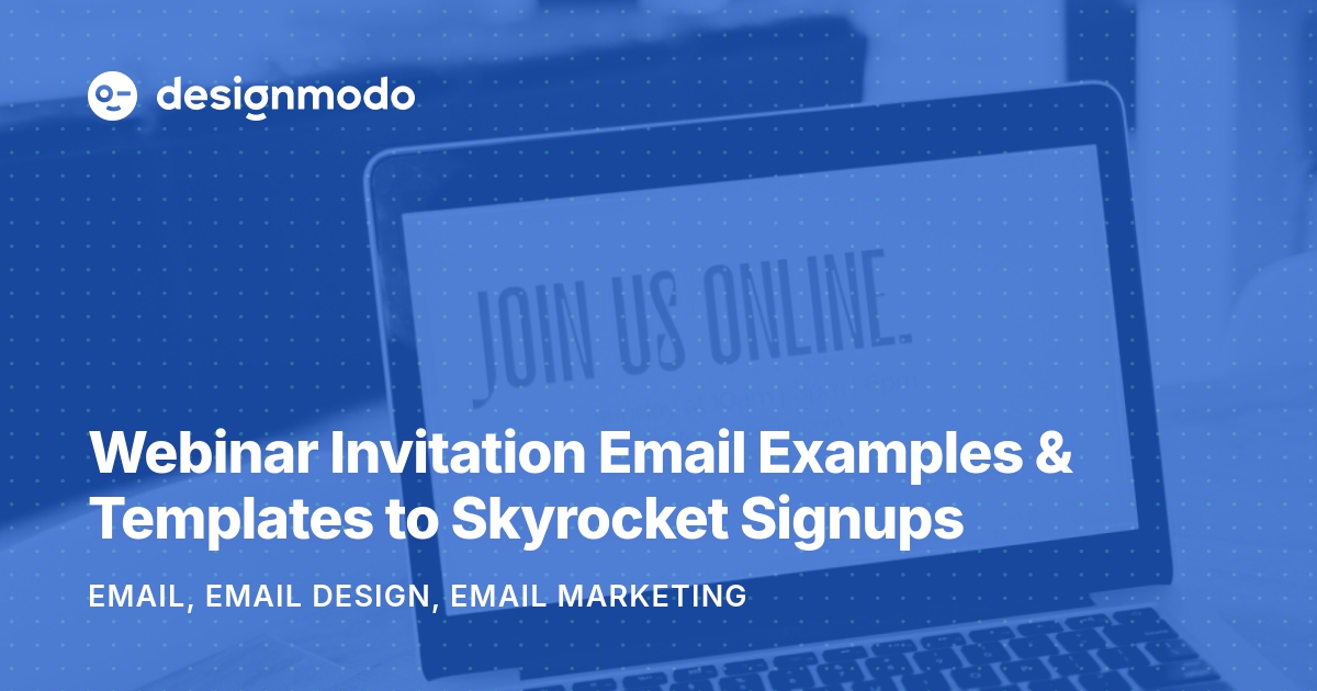 Want more people to sign up for your webinar?

Nail your invite email: strong subject, clear value, urgent CTA.

Templates + examples inside: designmodo.com/webinar-invita…