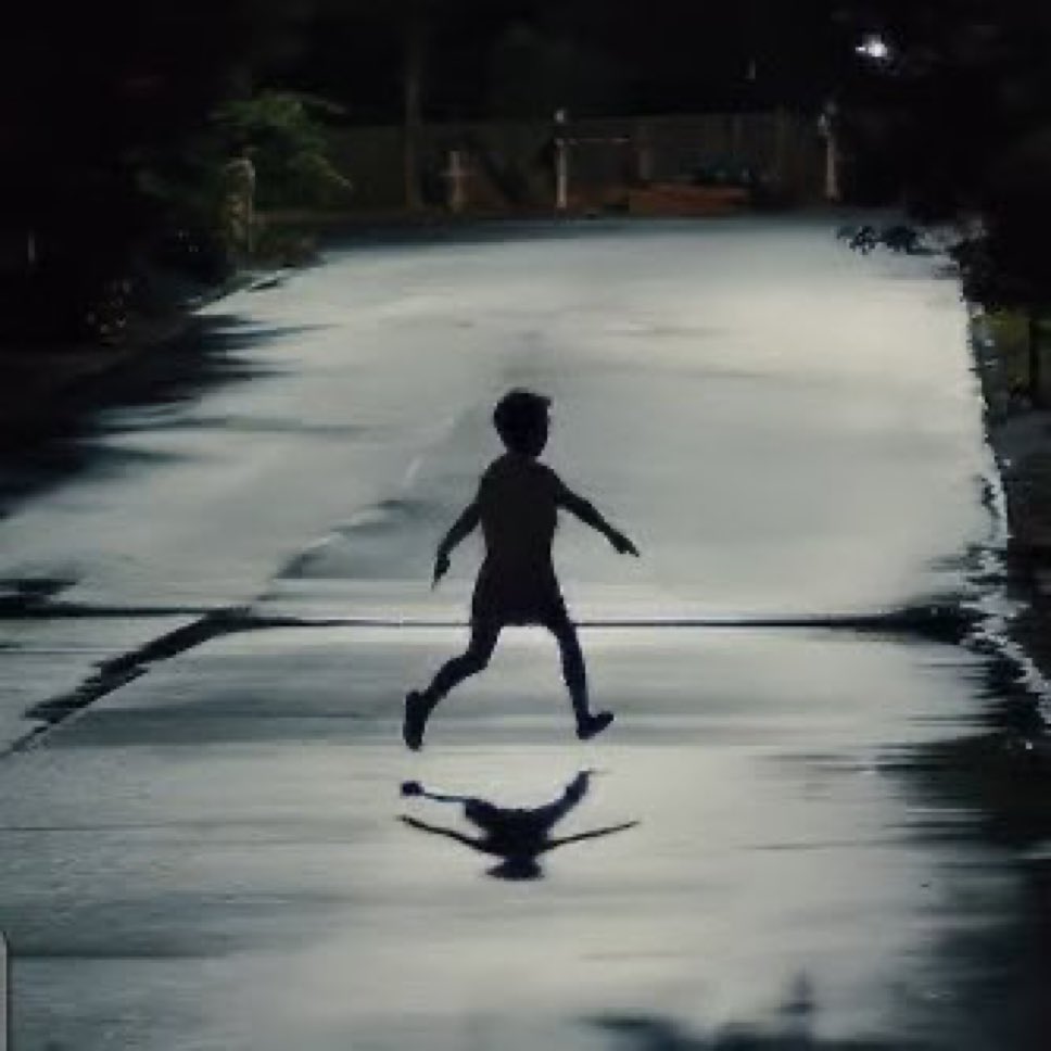 Running to bed after I turn the hallway lights off