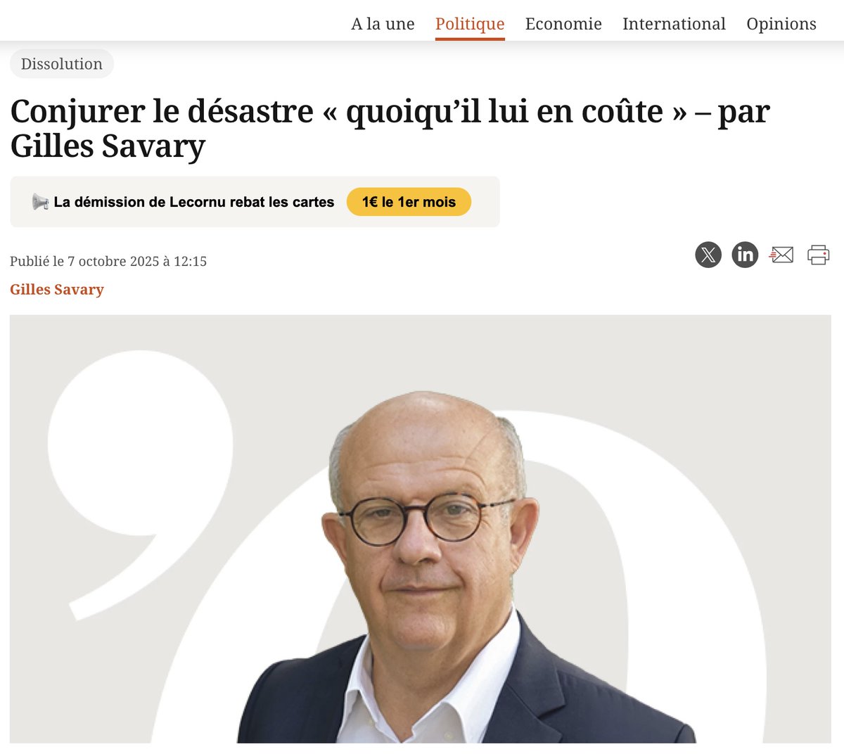 Retrouvez aussi l'édito intégral de <a href="/GilleSavary/">Gilles Savary</a> sur le site <a href="/CerclePollen/">POLLEN | Cercle de réflexion social-réformiste</a> !

🐝 cercle-pollen.org/2025/10/08/gil…