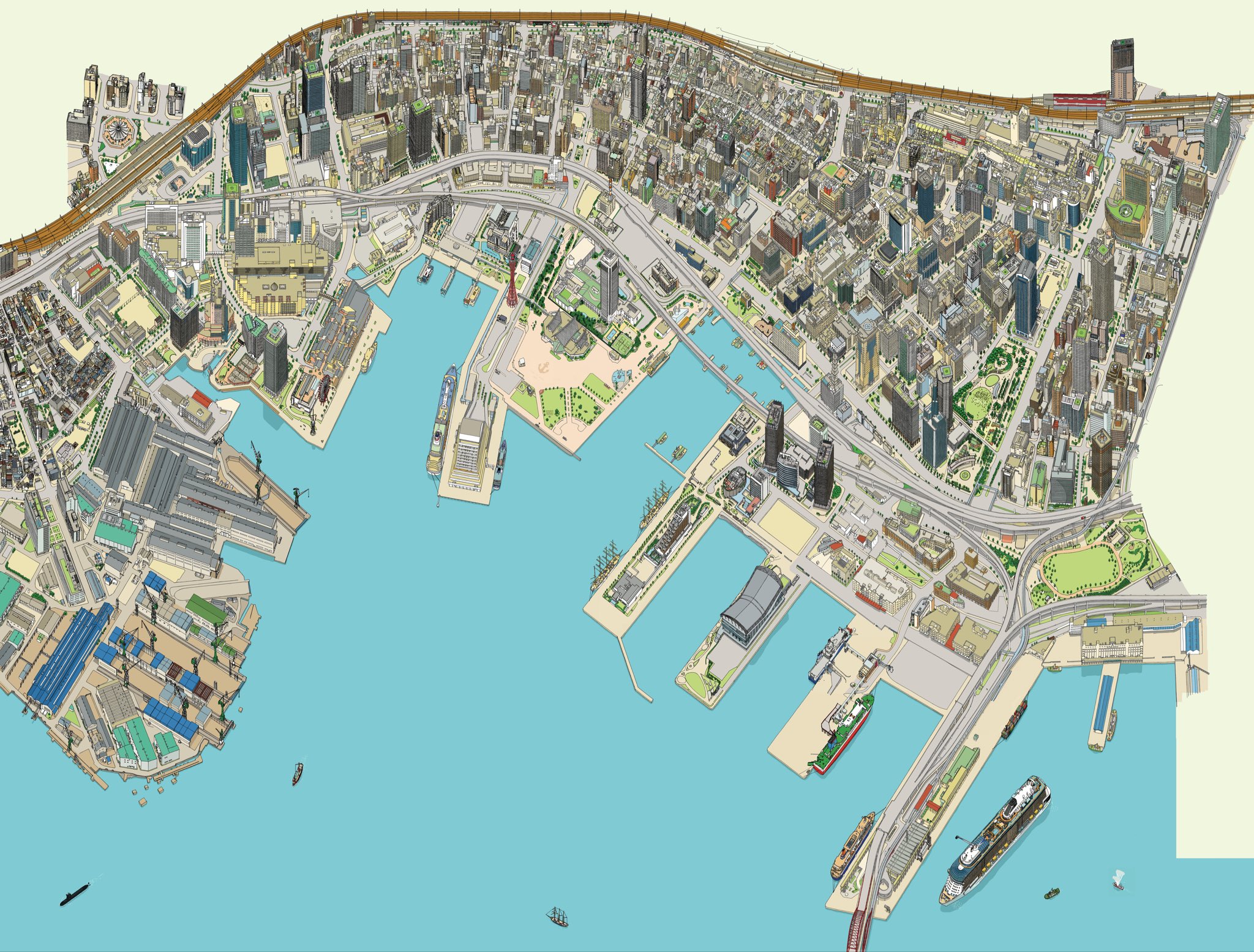 青山 大介@鳥瞰図絵師 on X: 