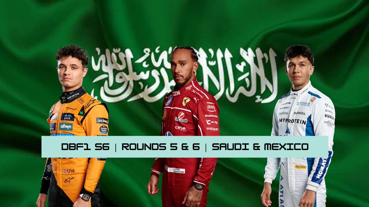 Divebomb is back! 

#DBF1 
📌 🇸🇦 &amp; 🇲🇽 
⏰️ 19.10
🎙 <a href="/JackoSZN28/">Jack Craig</a> 
👑 <a href="/ERTBazza86/">Bazza86🏴󠁧󠁢󠁷󠁬󠁳󠁿</a>

At risk: <a href="/Jordanlane23793/">ERT_Jordan</a>
&amp; <a href="/JWarrior1995/">Jake Warrior</a>

Pole position favourite: <a href="/Lewis02Craig/">LewisCraig02</a>