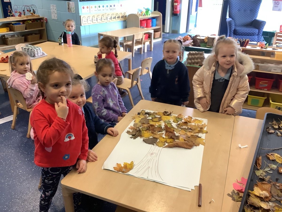 Look at our autumn tree we have made