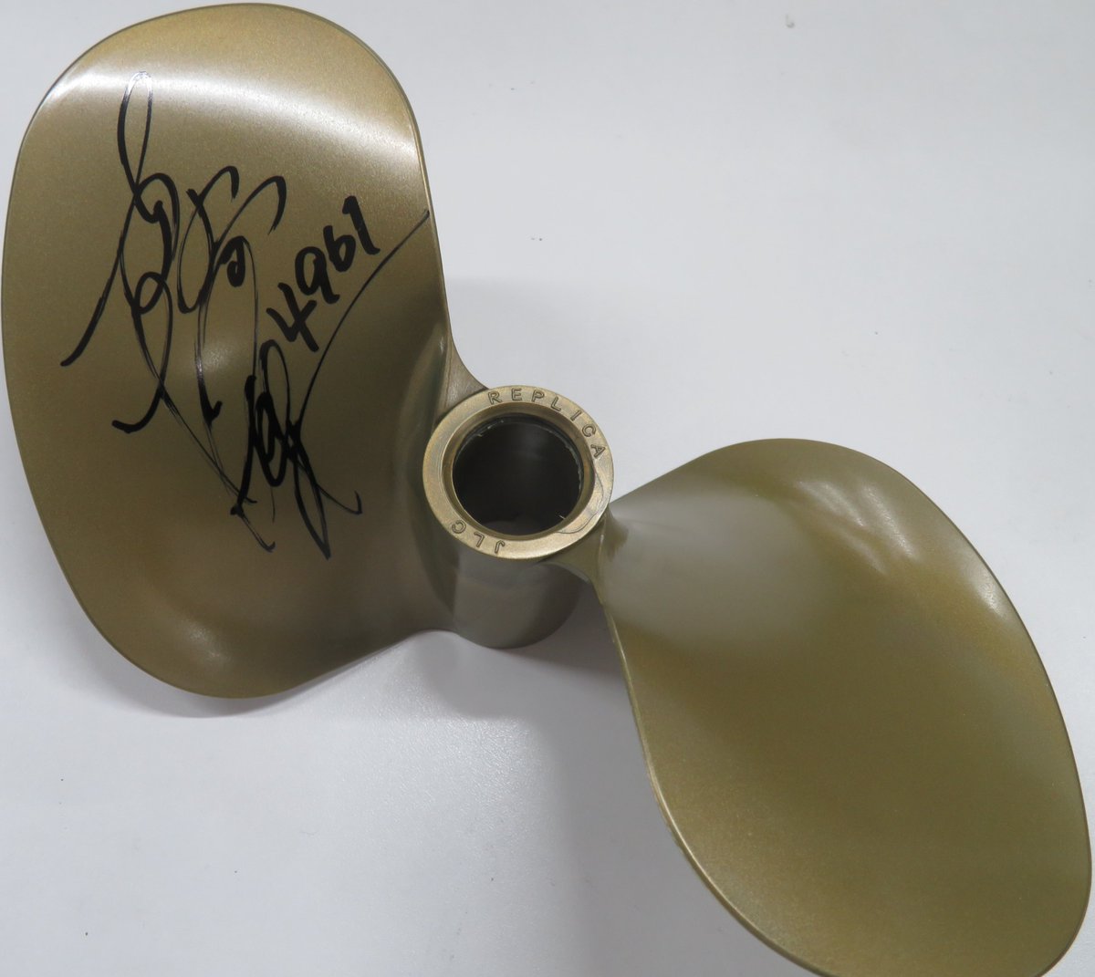 西橋奈未　4961 サイン入り金属製プロペラ 証明書付き】ボートレーサー西橋奈未選手 直筆サイン入り