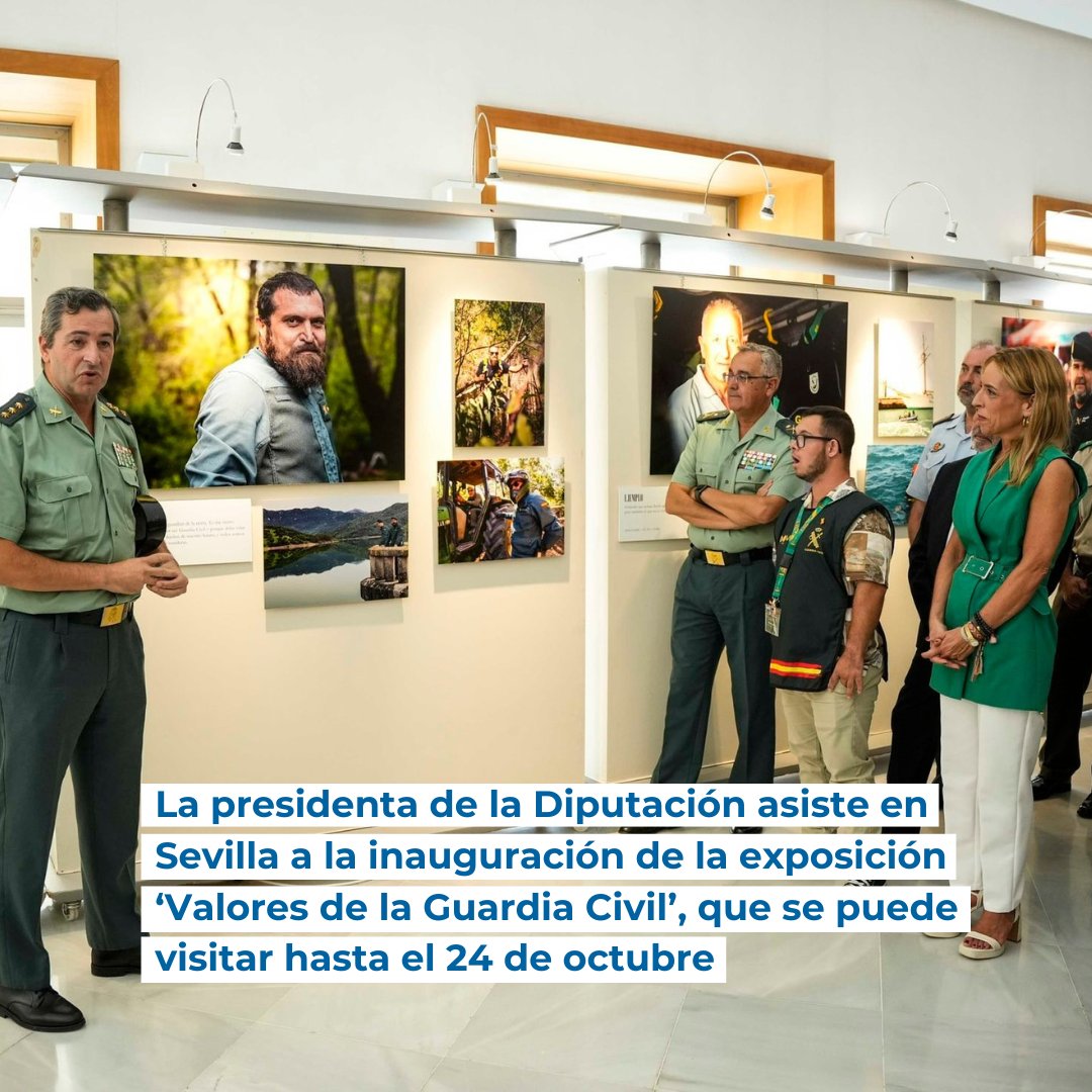📸 La presidenta Almudena Martínez asistió a la inauguración de ‘Valores de la Guardia Civil: 180 años cerca de ti’, del fotógrafo José Francisco Magallón, en el Parlamento de Andalucía (Sevilla).