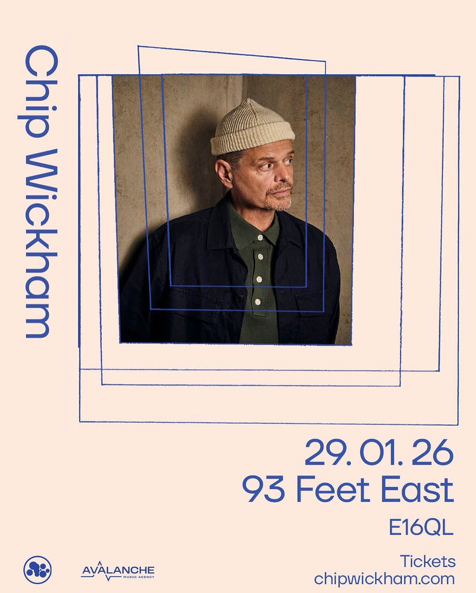 Chip Wickham (@chipwickham) on Twitter photo Hey Friends,
Another big show goes up today and it’s 93 Feet East in London on 29th January 
Full live band playing tracks from the new album and beyond!! Get involved! 
Tickets chipwickham.com
Chip 🎧
@revulemusic <a href="/gondwanarecords/">Gondwana Records</a>
@avalanche_music_agency Hey Friends,
Another big show goes up today and it’s 93 Feet East in London on 29th January 
Full live band playing tracks from the new album and beyond!! Get involved! 
Tickets chipwickham.com
Chip 🎧
@revulemusic <a href="/gondwanarecords/">Gondwana Records</a>
@avalanche_music_agency