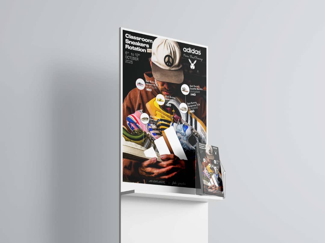 fabi_graphix's tweet image. Ok let’s catch up 👟Day 4 Sneakers Poster : Classroom Sneakers Rotation 
Photo credit @ad__sneaks 

Hopefully one day i get to rock of these incredible sneakers ✌🏾
#posterdesign  #36DaysSneakerPoster 
#designseries #posterseries