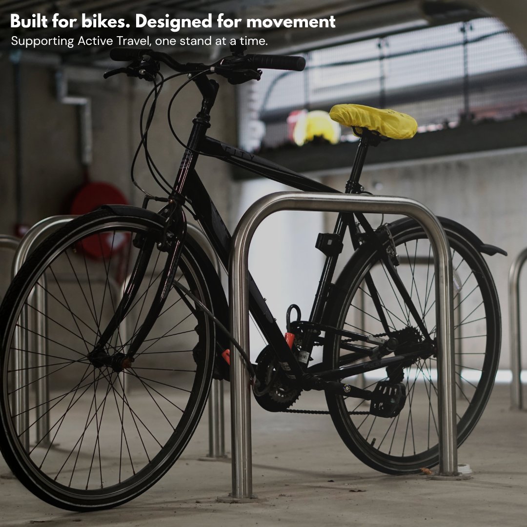 Our Sheffield Bike Stand offers clean design, solid construction, and everyday reliability. Perfect for schools, parks, offices, and public spaces, it’s a key part of Ireland’s #ActiveTravel movement towards cleaner, greener communities.

#CycleParking #StreetFurniture
