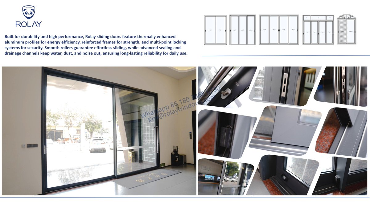 ZhouKris88485's tweet image. ROLAY slim sliding doors — smooth sliding, secure locking, and wide glass views.
Ideal for villas, balconies &amp;amp; garden spaces.
Factory-direct aluminum door supplier for the Middle East.
👉 rolaywindows.com
#slidingdoor #aluminiumdoor #factorydirect #SaudiArabia #UAE #Qatar