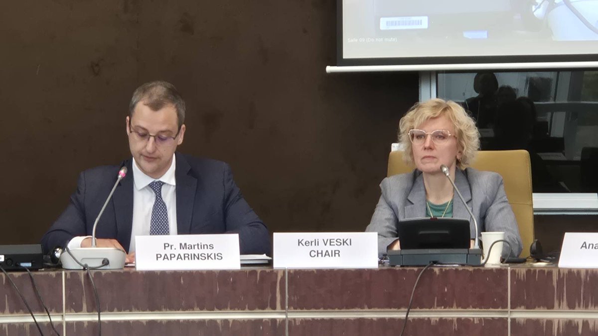 MPaparinskis's tweet photo. Pleased to have had the opportunity to discuss #ILC_2025 at @coe in late September Strasbourg, both w #CAHDI, chaired by its Chair @KerliVeski, and @ECHR_CEDH, in a session chaired by Judge @Gnatovsky https://t.co/Sv8tPsCeZz
