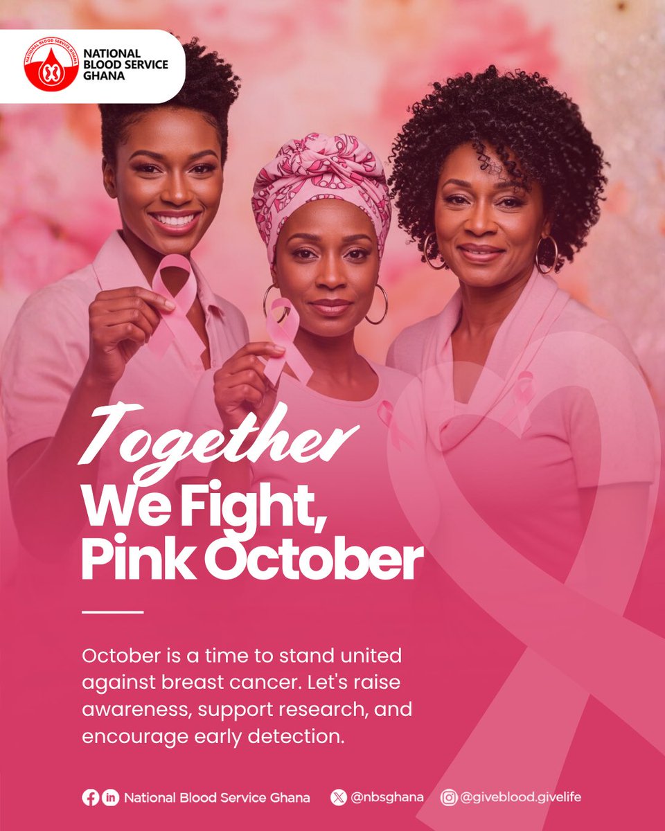 Together we fight…it’s a #PinkOctober season💕

#iPledgeToDonate
#GiveBloodSaveLives
#NationalBloodServiceGH
#BreastCancerAwareness