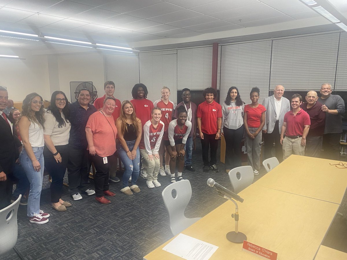 A special shout-out to our amazing <a href="/DerbyRedRaider/">Derby High School</a> family
members on receiving National Recognition as a Special Olympics Unified Champion School! <a href="/SpecialOlympics/">Special Olympics</a> <a href="/ciacsports/">CIAC Sports</a>