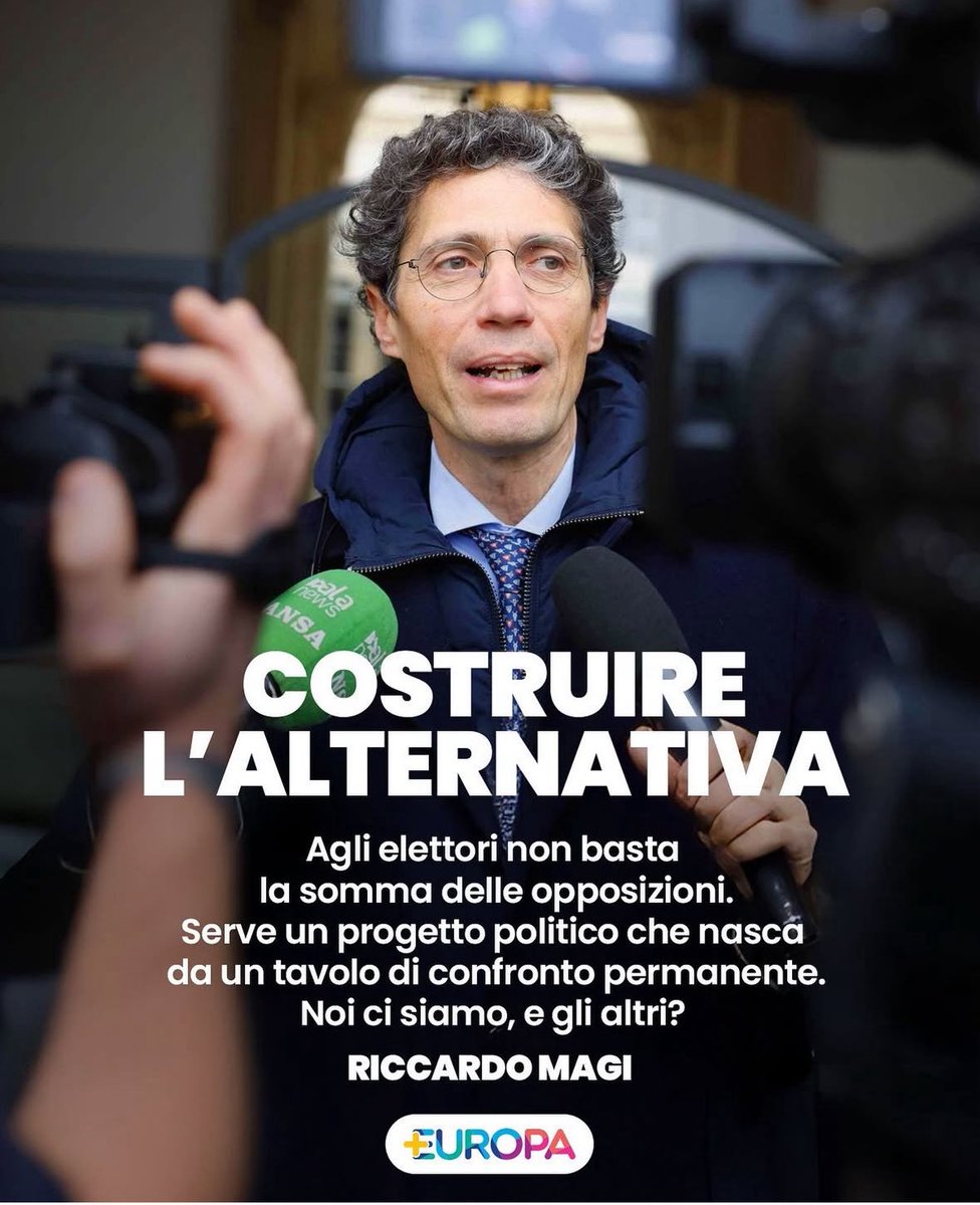 Sono d’accordo <a href="/riccardomagi/">Riccardo Magi</a> va costruita un’alternativa. Un Fronte a difesa della democrazia liberale e per riformare profondamente l’Italia. Per farlo occorre in primo luogo stare lontani da filorussi, pacifinti, giustizialisti, neo-assistenzialisti e “no a tutto” che abbondano