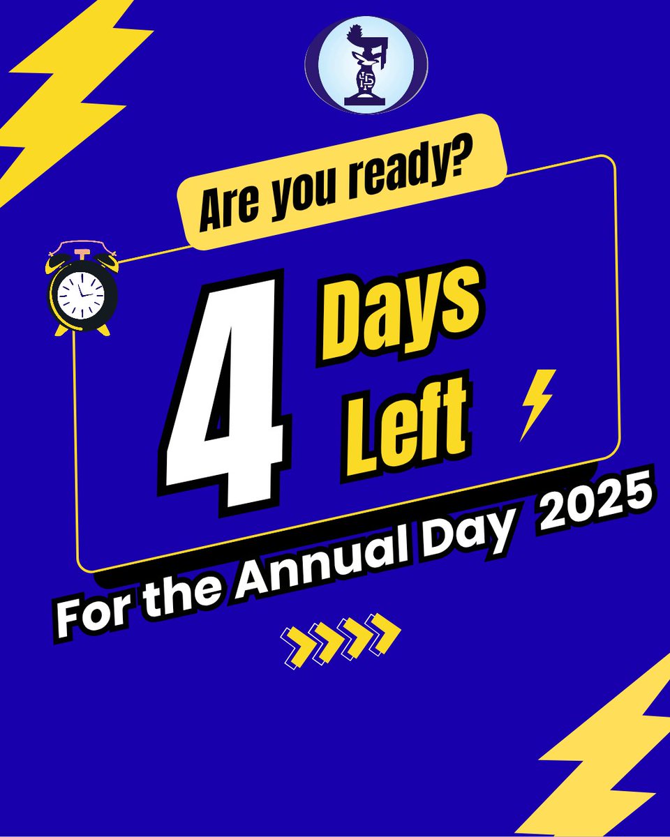 ILSLAGOS's tweet image. 💫 The stage is set, the countdown is on — Are you ready for Annual Day 2025? 🎭🔥
#AnnualDay2025 #ExcitedForAnnualDay #CountdownToFun #ReadyToShine #CelebrateTogether #BigDayAhead #SchoolSpirit #FunTimes #JoyAndTalent