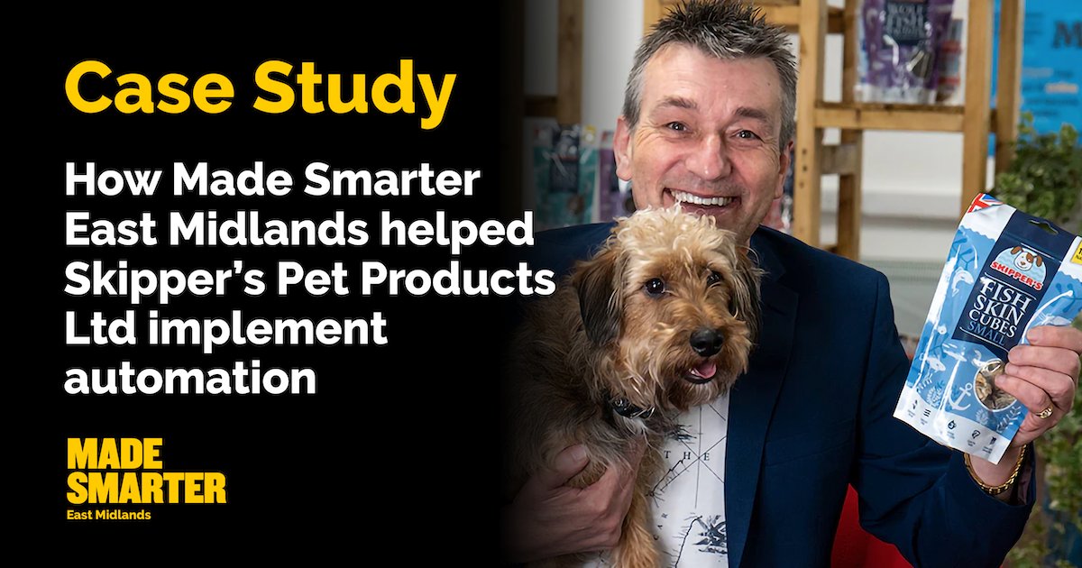 “Made Smarter provided invaluable guidance, helping us identify strengths, weaknesses, and opportunities.” Skipper’s Pet Products Ltd

We helped them implement an automation system that boosted packing throughput by 5×!

Need automation help? Register now: madesmarter.uk/start-your-dig…