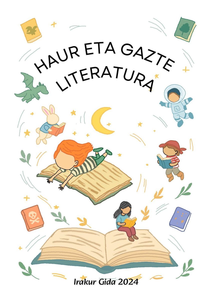 "Haur eta gazte literatura irakur gida 2024" : haur eta gazteei zuzendutako euskarazko liburu onenen bilduma argitaratu du <a href="/Huhezi/">Huhezi (MU)</a> k. labur.eus/kenjgzpq
Se acaba de publicar la "Guía de literatura infantil y juvenil 2024" en euskera. labur.eus/kdipogjv
#irakurketagida