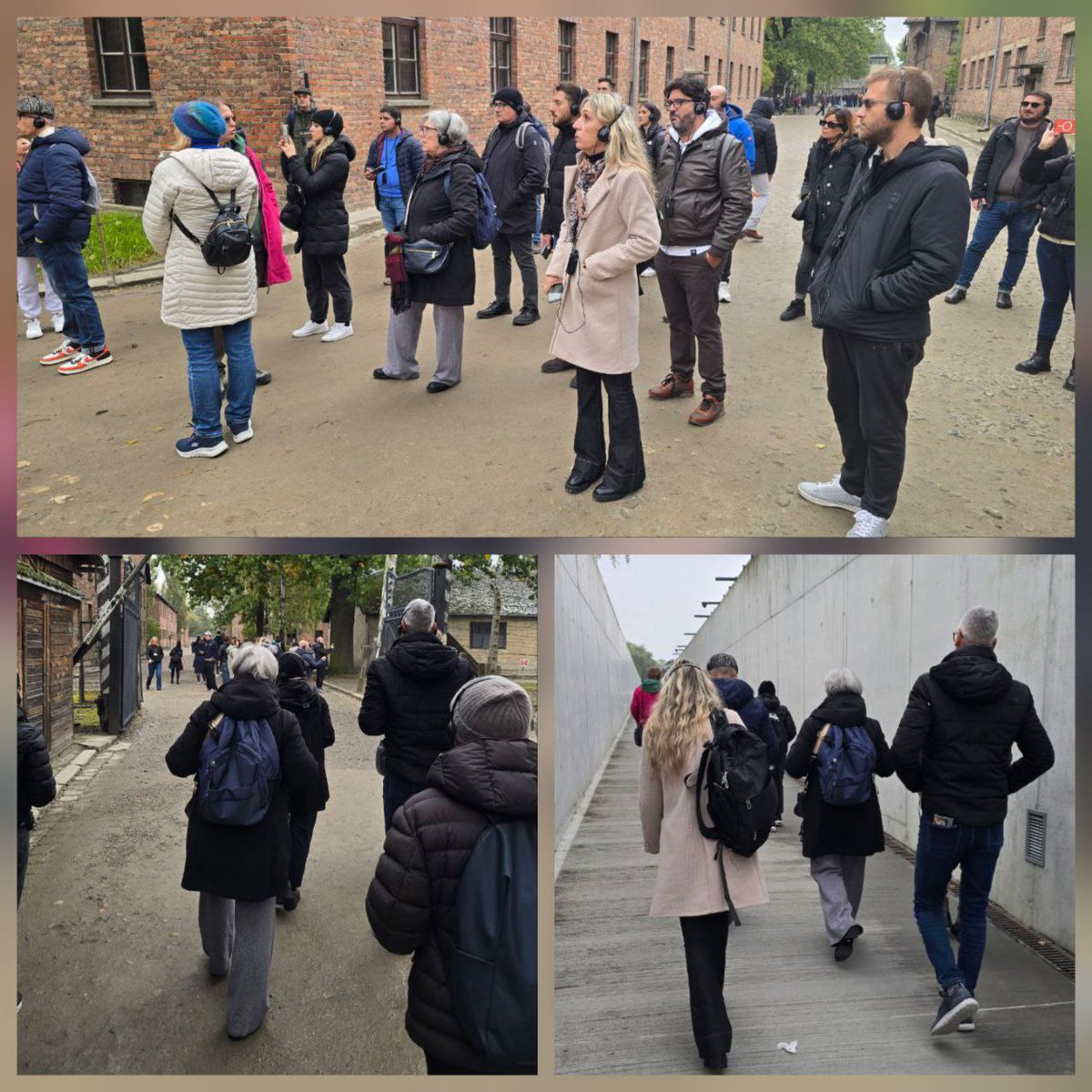 uiltucs's tweet photo. Ad Auschwitz, nel buio della storia d'Europa alla ricerca della memoria dell'umanità. 
La #Uiltucs è ad Auschwitz per ricordare le tragiche vicende del secolo breve, i milioni di vittime dei totalitarismi e per sostenere il diritto di ognuno a vivere in pace https://t.co/HeewNYOZov