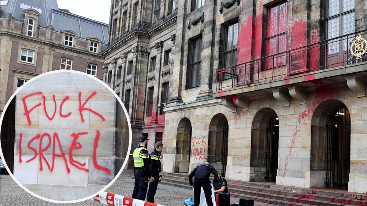 LucasMaas10's tweet photo. Dit is geen vandalisme maar linkse terreur #7oktober2023 #Rodelijn = #rodeterreur https://t.co/lDGufRGNsm
