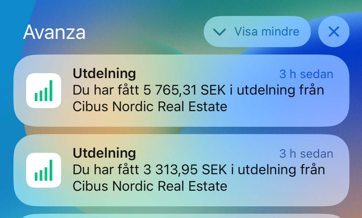E_Invests's tweet image. Månadslönen från #Cibus kom in idag😄. Och #Vitec har börjat vända uppåt igen, och nu ligger man på plus där. Vitec kommer alltid tillbaka✌🏼+9% just nu.