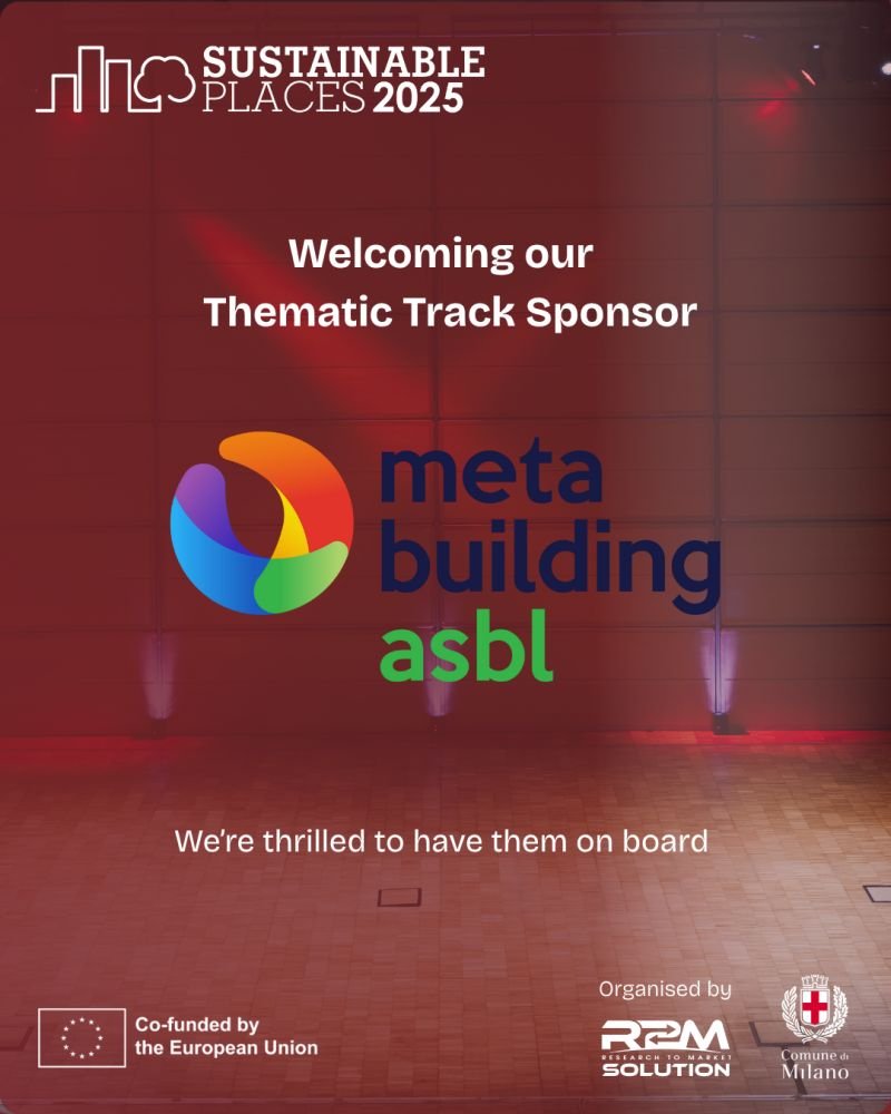 Innovation thrives where collaboration begins, and that’s what #SustainablePlaces2025 is all about ! 🌍

Proud to welcome <a href="/metabuilding/">Metabuilding</a> as a Thematic Sponsor 🤝, connecting the built environment ecosystem &amp; accelerating sustainable innovation.

👉 lnkd.in/djRtEXuf