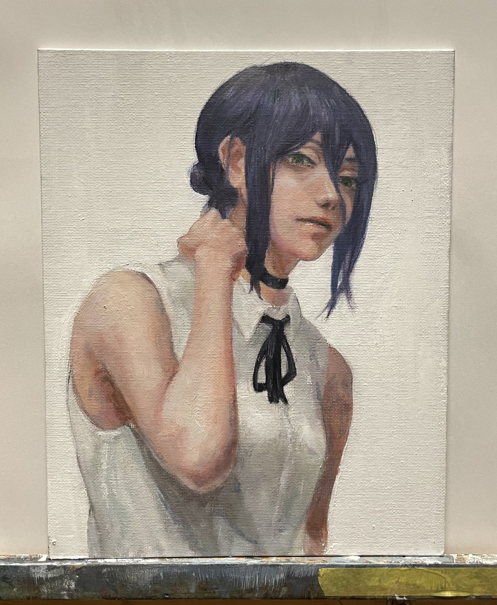 おれが描いた油絵！！ 油絵】リメイクシリーズ第24回#油彩画 #芸術 #油絵 #絵 #絵画