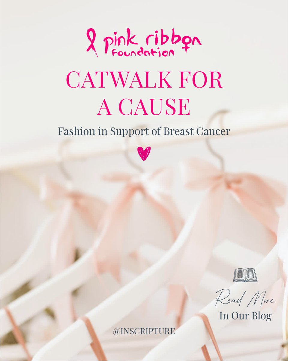 Later this month, the incredible Pink Ribbon Foundation is hosting Catwalk for a Cause, a charity fashion show in Liverpool that brings together style, sustainability and solidarity 💕

inscripture.com/inscripture-ne…

#pinkribbonfoundation #catwalkforacause #breastcancerawarenessmonth