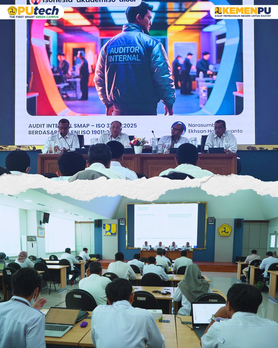 politeknikpu's tweet photo. Perkuat Tata Kelola Berintegritas

Politeknik Pekerjaan Umum (PUtech) menyelenggarakan Pelatihan Awareness dan Pelatihan Auditor Internal SMAP ISO 37001:2025. 

 🔗https://t.co/6VBjZlAiOR

#SigapMembangunNegeriUntukRakyat #BPSDMPU #PUtech #TangguhdanUnggul #SmartGreenCampus #SMAP https://t.co/xJY2bsWS3m