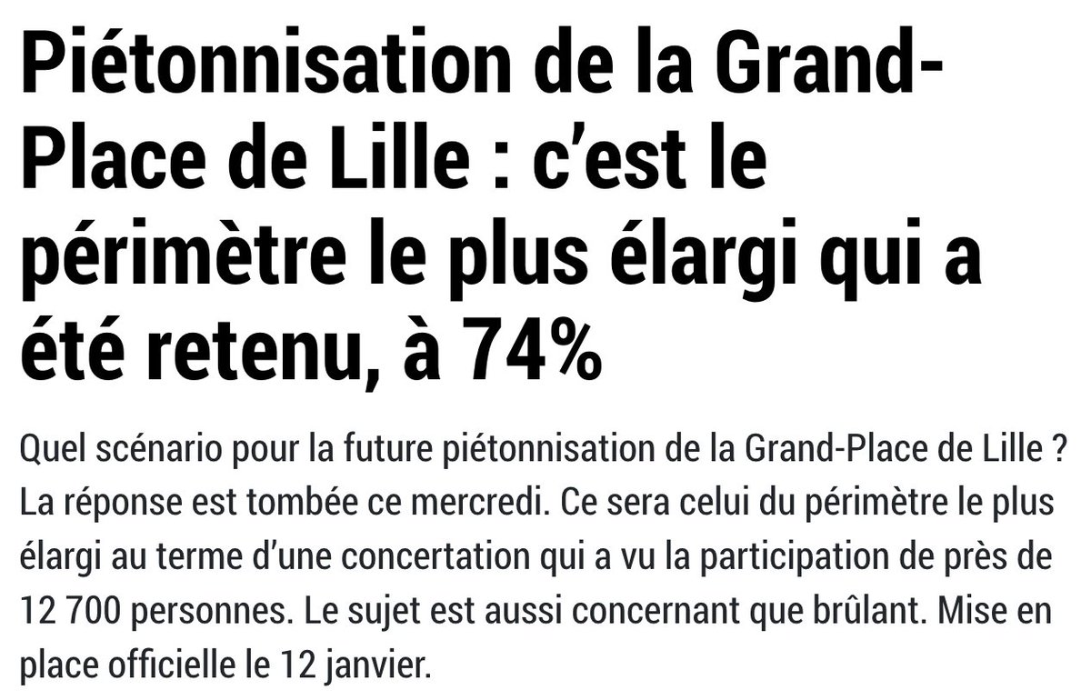 Victoire ! Demandée depuis plus de 20 ans par les Écologistes, nous nous félicitons qu’elle devienne enfin réalité.

Mais elle ne doit pas être une opération de communication de fin de mandat, mais bien la première étape d’une ville plus agréable et respirable 🧶⤵️