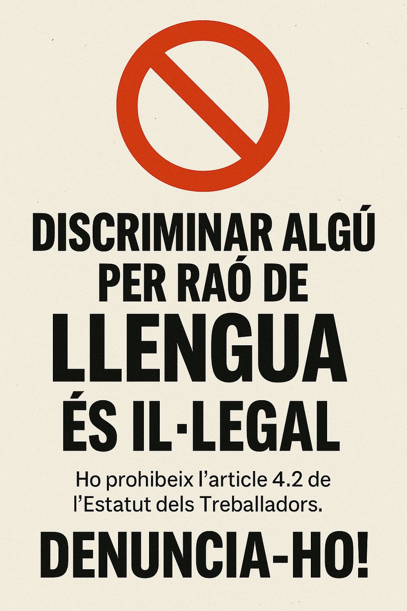 Drets lingüístics són drets laborals! ⚒️🖥️🚖 tweet media