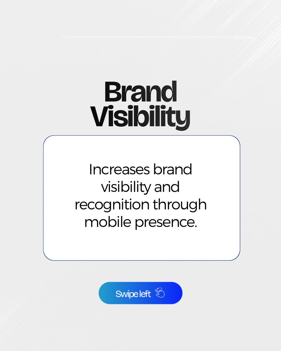 veromax123's tweet image. ELEVATE YOUR BRAND WITH A ACUSTOM APP✨✨
At Veromax Technologies, we have highlighted the benefits of having an application for your brand. We always want the best for your business. Send us a message!

#tech #twitter #businessapp #mobileappplicati
