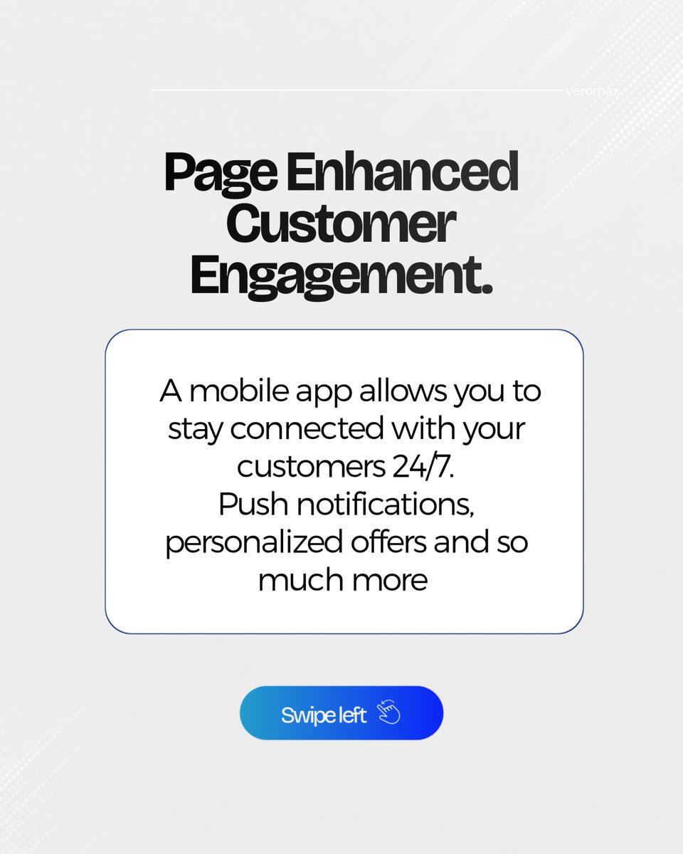 veromax123's tweet image. ELEVATE YOUR BRAND WITH A ACUSTOM APP✨✨
At Veromax Technologies, we have highlighted the benefits of having an application for your brand. We always want the best for your business. Send us a message!

#tech #twitter #businessapp #mobileappplicati
