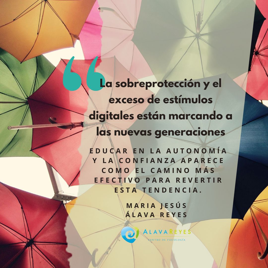 La sobreprotección genera baja tolerancia a la frustración y dependencia emocional.
Permitir que los hijos se equivoquen fortalece su autoestima y su capacidad para afrontar la vida.
<a href="/mjalavareyes/">Mª Jesús Álava Reyes</a> 
Ayudamos a las familias a educar desde la confianza y el equilibrio 🧠💛