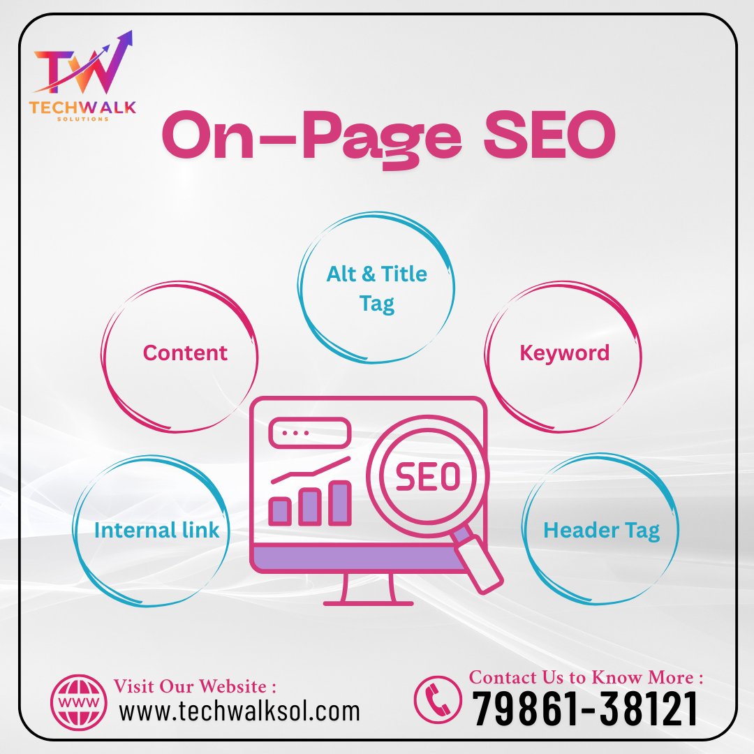 SolTechwalk3278's tweet image. Want to rank higher on Google?
Optimize your site with smart #OnPageSEO โ keywords, content, links & more!
Let #TechwalkSolutions help your business shine online.
๐ techwalksol.com |
๐ 79861-38121
#SEO #DigitalMarketing #GoogleRanking #WebsiteOptimization