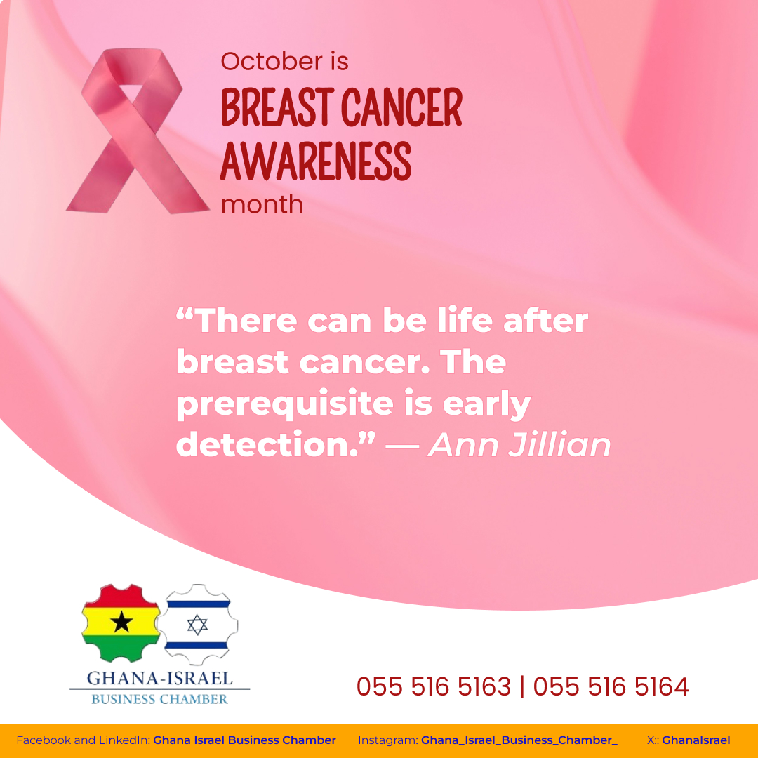 GhanaIsrael's tweet photo. Early detection saves lives. Get tested. 

#BreastCancerAwarenessMonth https://t.co/bWv8K5Jd3v