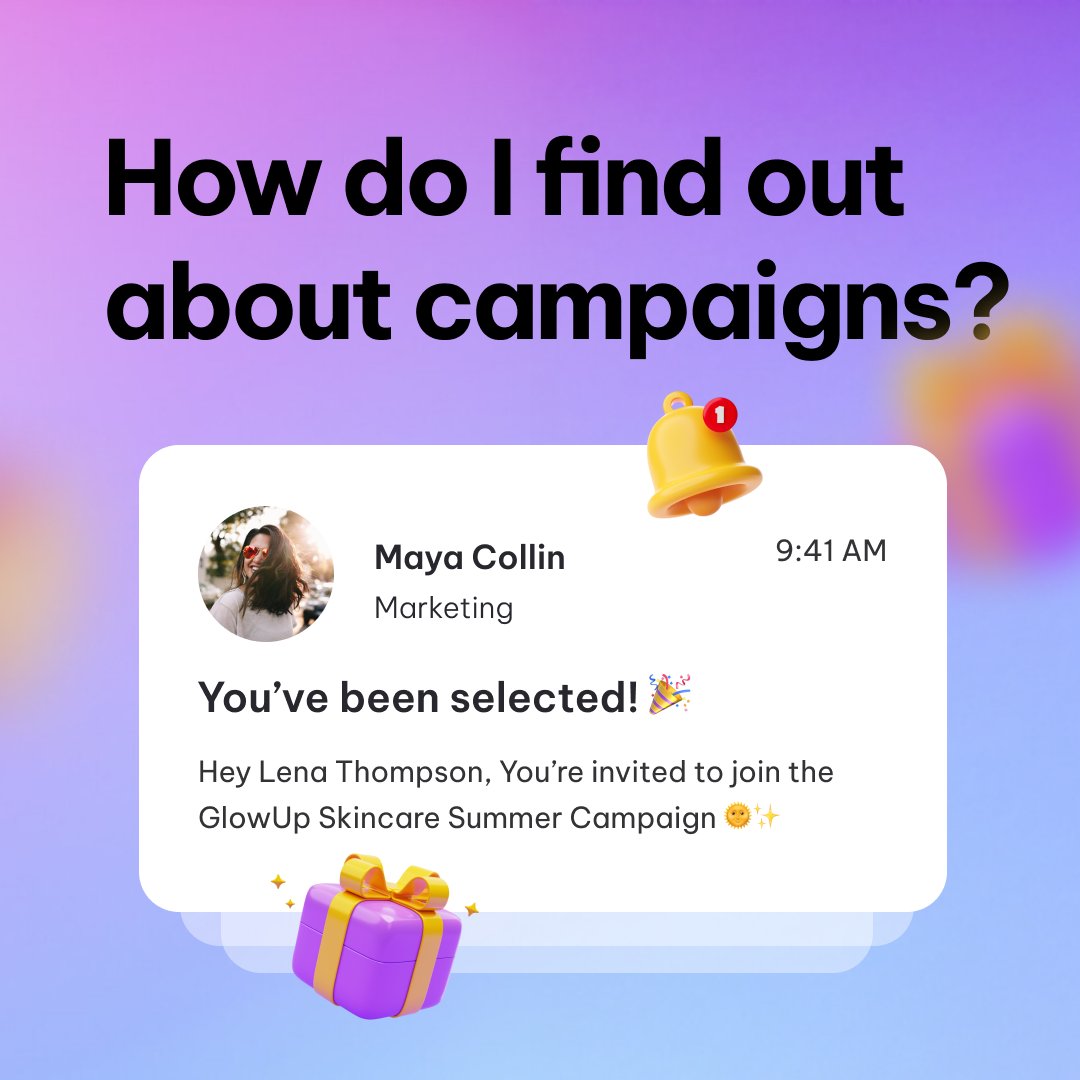 ✨You’ve been selected! But how does it actually work?

1️⃣ Complete your profile
2️⃣ Earn Nano‑Credits by referring friends, completing quizzes &amp; staying active 
3️⃣ When your profile’s a match, you’ll be invited to join a campaign 🎯

Got questions? eu1.hubs.ly/H0nFBtB0