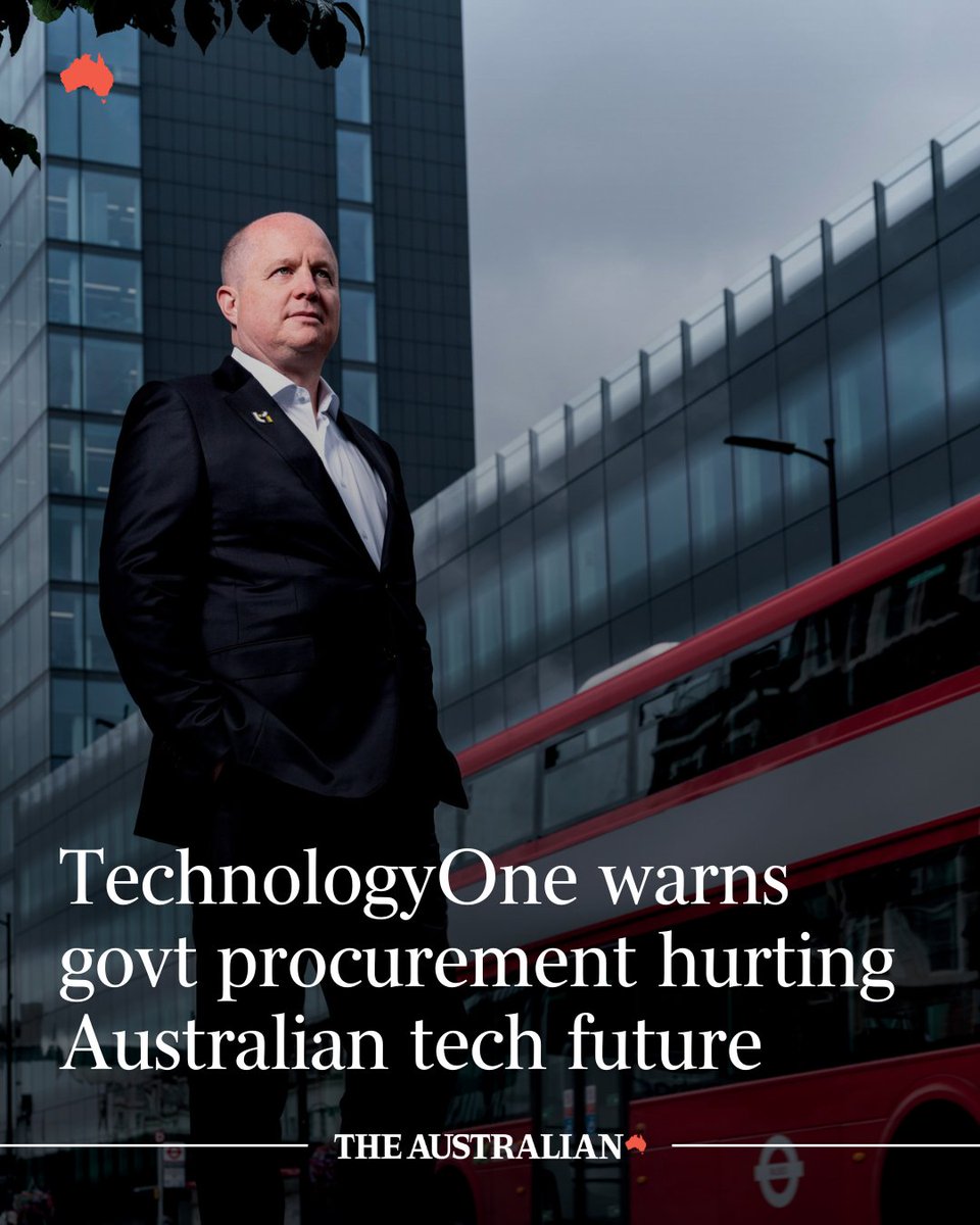 australian's tweet image. What happened to ‘buy Australian?’ TechnologyOne&apos;s COO says ‘safe’ investments in global tech firms have led to multiple project failures costing taxpayers hundreds of millions. bit.ly/430XHTD