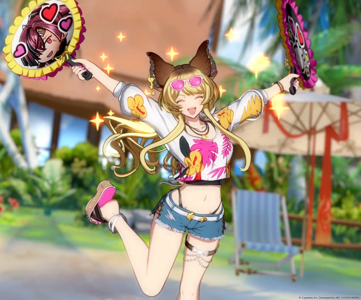 Cygames_DE's tweet image. „Ich bin für dich da, Meg!“

Marippe geht mit Meg durch dick und dünn – als ihr größter Fan unterstützt sie ihre beste Freundin bei jeder Gelegenheit. 🌼

Meg gibt später in diesem Monat ihr Debüt bei #GBVSR!

#CygamesDE