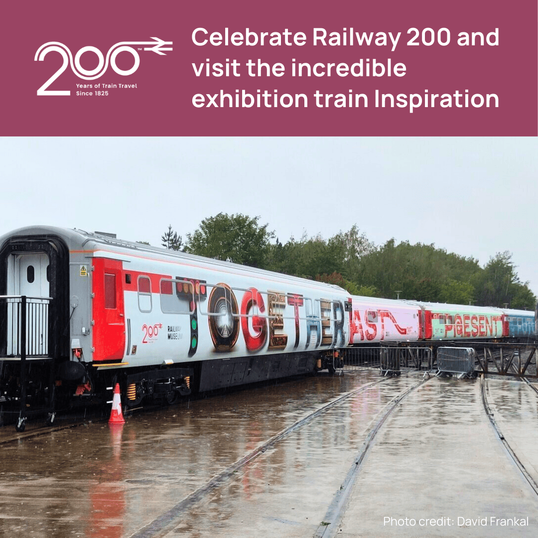Enroute_CIC's tweet photo. 🚂 Inspiration – celebrating 200 years of rail!

The exhibition train is touring the UK for @railway200, showcasing rail’s past, present and future. From history to engineering and interactive games, it’s packed with activities for all ages. Catch it now: https://t.co/GHdY9VXP73 https://t.co/fuj5AktOLX