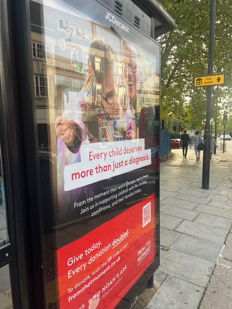 NoahsArkHospice's tweet photo. Spotted in Barnet! 📢

Our flagship campaign, From That Moment, is lighting up North and Central London!

From now until 13th October, your donations will be DOUBLED!

Show your support, visit our website: https://t.co/Wsrcie54UN https://t.co/Ke2K304m6x