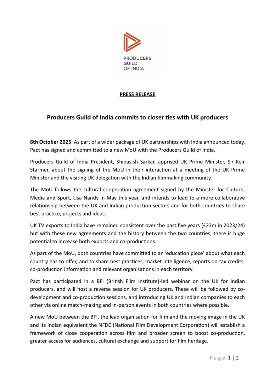 Producers Guild of India tweet media