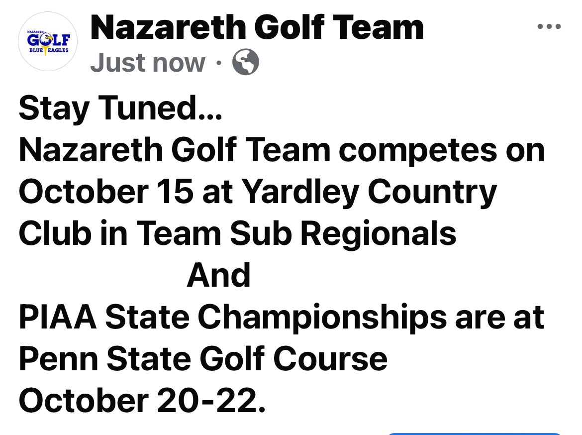 Nazareth Golf tweet media