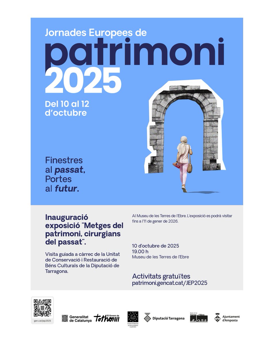 museuterresebre's tweet photo. 🥼 T'interessa la restauració?

Et portem 2 activitats que t'encantaran, però inscriu-t'hi ja, que una d'elles té places limitades! 👇 https://t.co/6DolsuO7jD