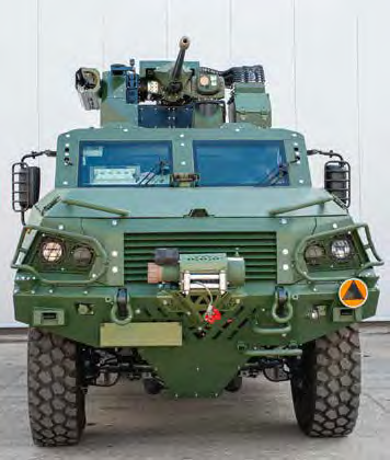RyszardJonski's tweet photo. WARAN 4x4 with an integrated ZSMU 30/40 turret from Huta Stalowa Wola.
The combat weight of the ZSMU 30/40 is under 1,500 kg, including a single Spike ATGM launcher.
The main armament is a 30 mm Mk.44S Bushmaster II cannon, capable of firing ABM ammunition, and a coaxial 7.62 mm Bushmaster Chain Gun Mk.52.
The elevation range is -12° to +65° and can be increased to +70°.
The ammunition capacity is 200 rounds of 30x173 mm (120 and 80 rounds) and 400 rounds of 7.62x51 mm for the machine gun.
The ZSMU 30/40 mm is being developed primarily with potential export customers in mind.
In-plant testing is scheduled to begin in the fall, using a Waran 4×4 carrier.
Source: Andrzej Kiński WiT 09/25
📸HSW
