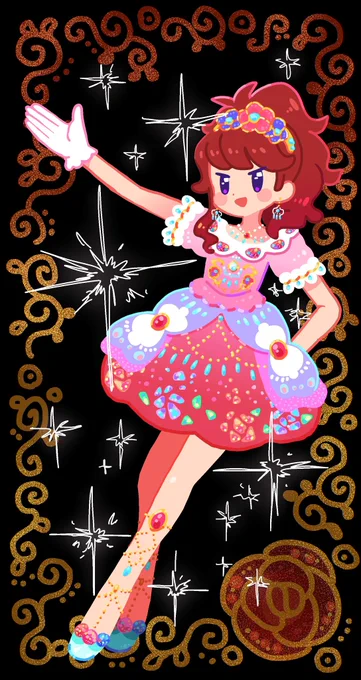 このコーデ描いた絵無いかな〜とデータ探してみたけど、見つからなかった(そんなはずは……)でも昔の絵頑張ってるや〜んええや〜んと思いました。