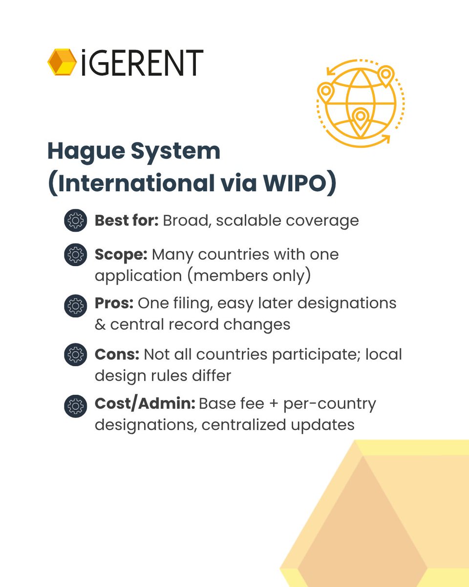 igerent's tweet image. Where should you register an industrial design, nationally or internationally? 🤔

The choice can save (or cost) you time and money. See the trade-offs and when the Hague route makes sense

👉 igerent.com/where-register…

 #ThisOrThat #DesignProtection