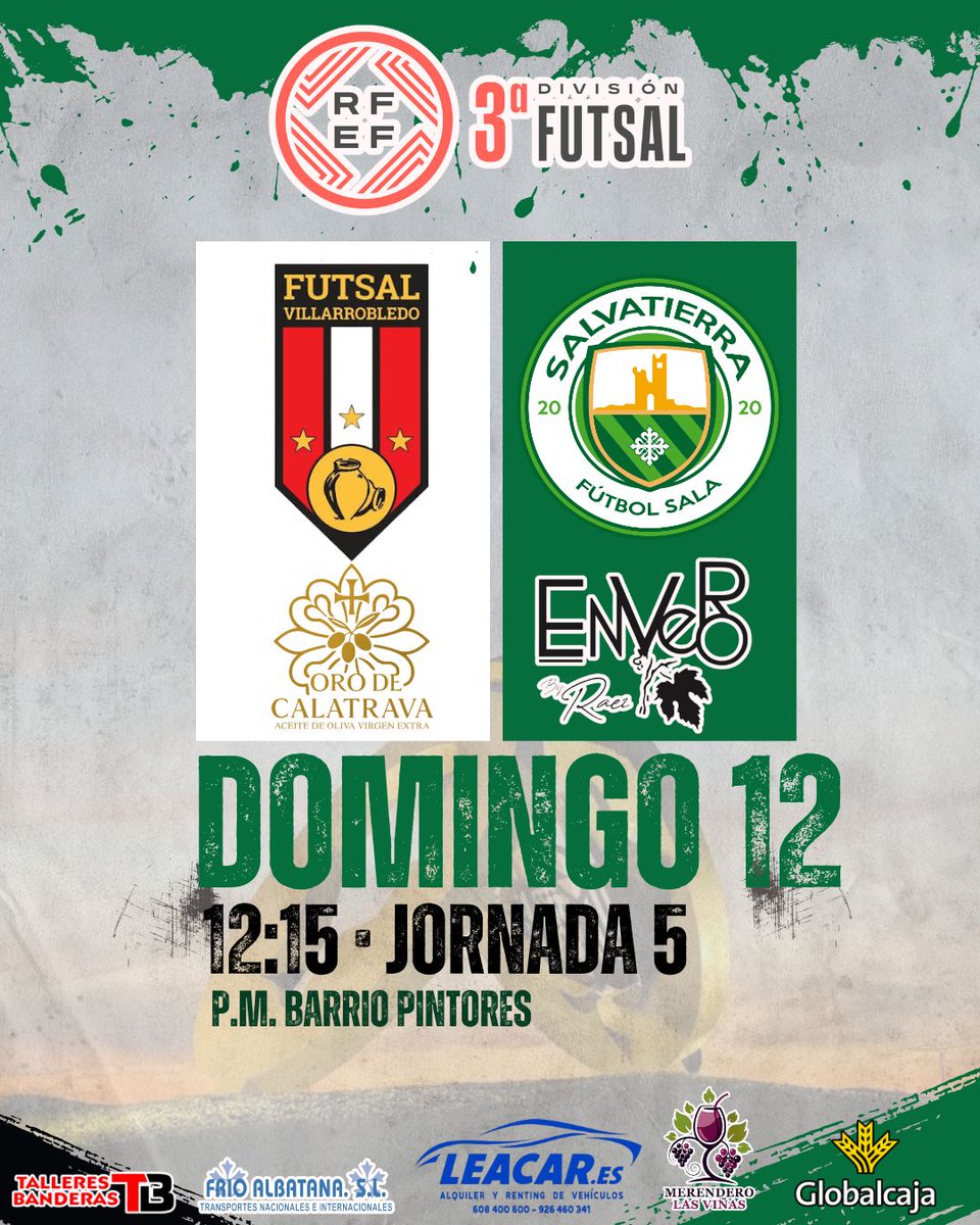 ⚽ ¡𝐓𝐄𝐑𝐂𝐄𝐑𝐀! Partidazo a la vista 🤩 de los que nos gustan 💪🏻 en una pista 🔥 ante un equipazo que viene de descender de 2b pero que buscará volver ascender 👌🏻 el equipo trabaja con todo para intentar conseguir la victoria fuera de casa 💚